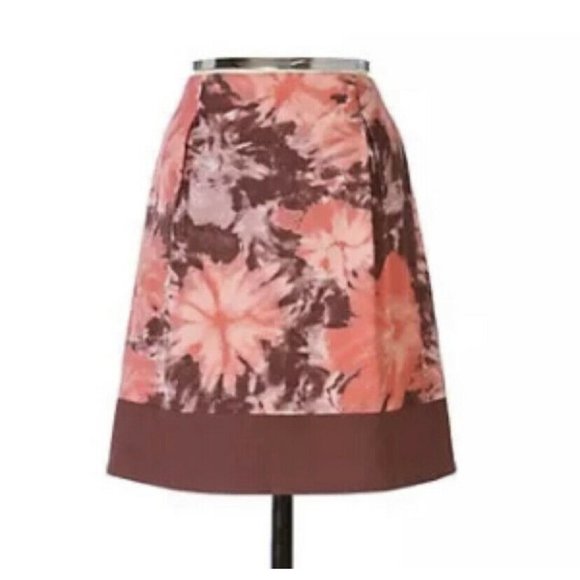 Anthro Elevenses Floral Helenium Field Skirt 6 - Picture 3 of 7